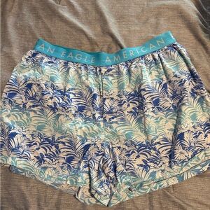 American Eagle Outfitters Tropical Blue Women's Athletic Shorts